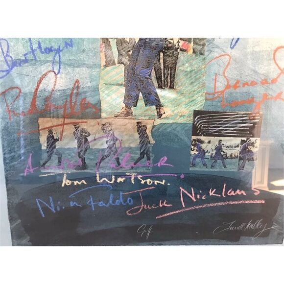 James Hussey GOLF I Lithograph Hand signed Monotype 2004 - Picture 4 of 7